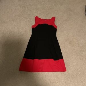 Tommy Hilfiger Black and Red Formal Dress